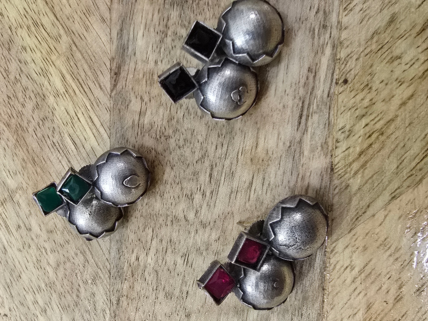 Earrings - colorful clusters