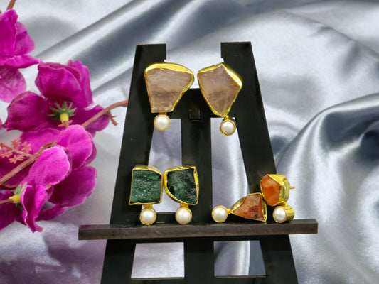Aqua marine earring