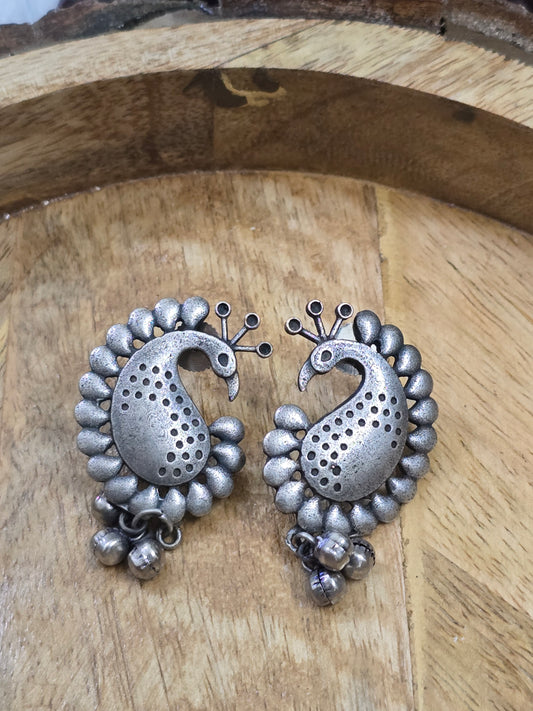 Earrings - peacock pride