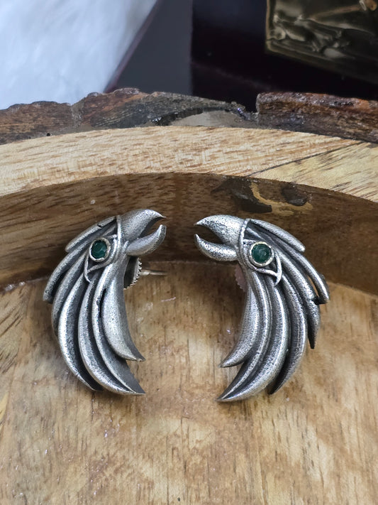 Earrings - green eye