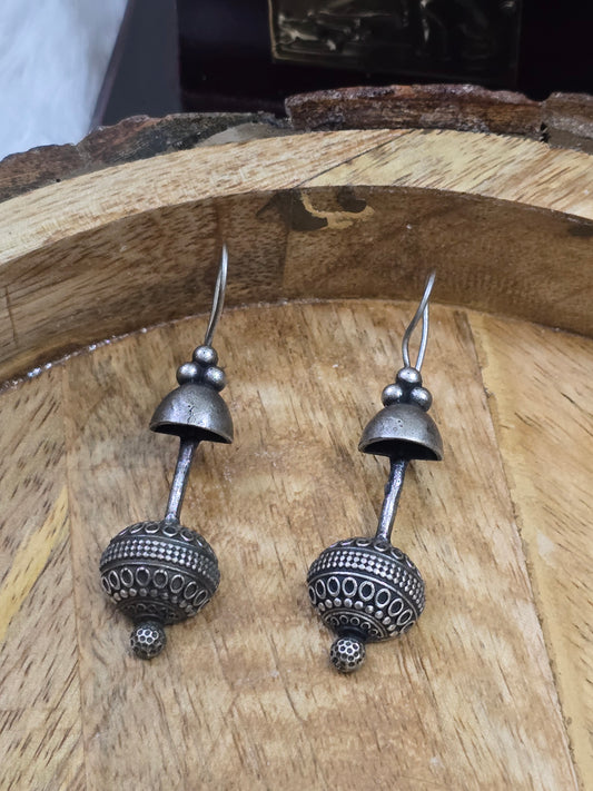 Earrings - ornate orb