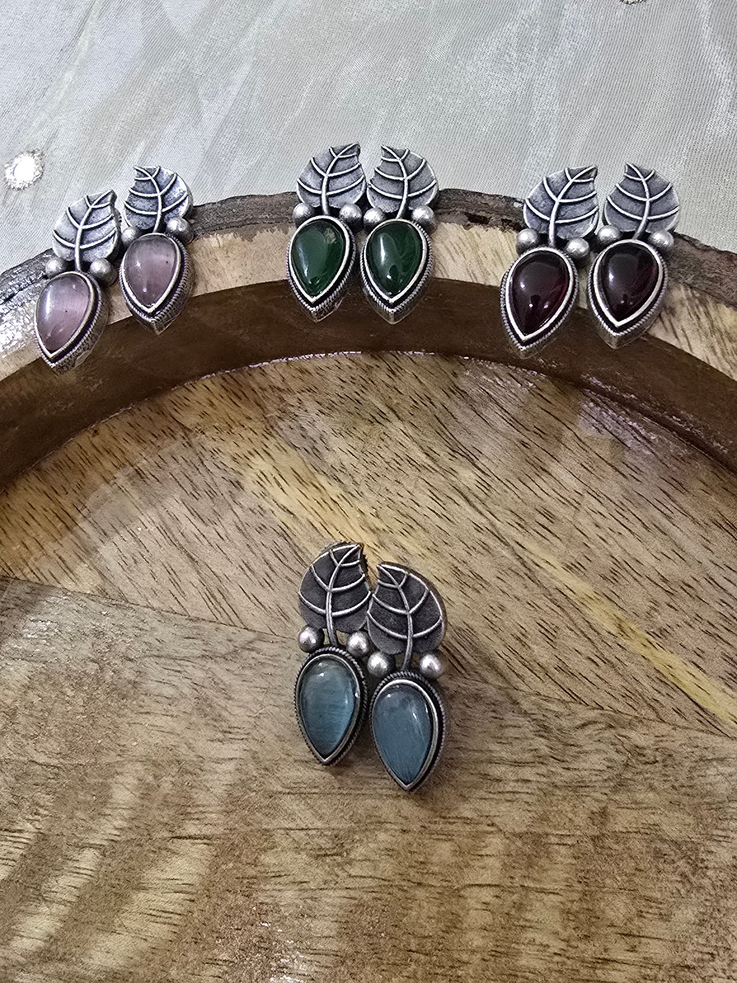 Earrings - leafy delights